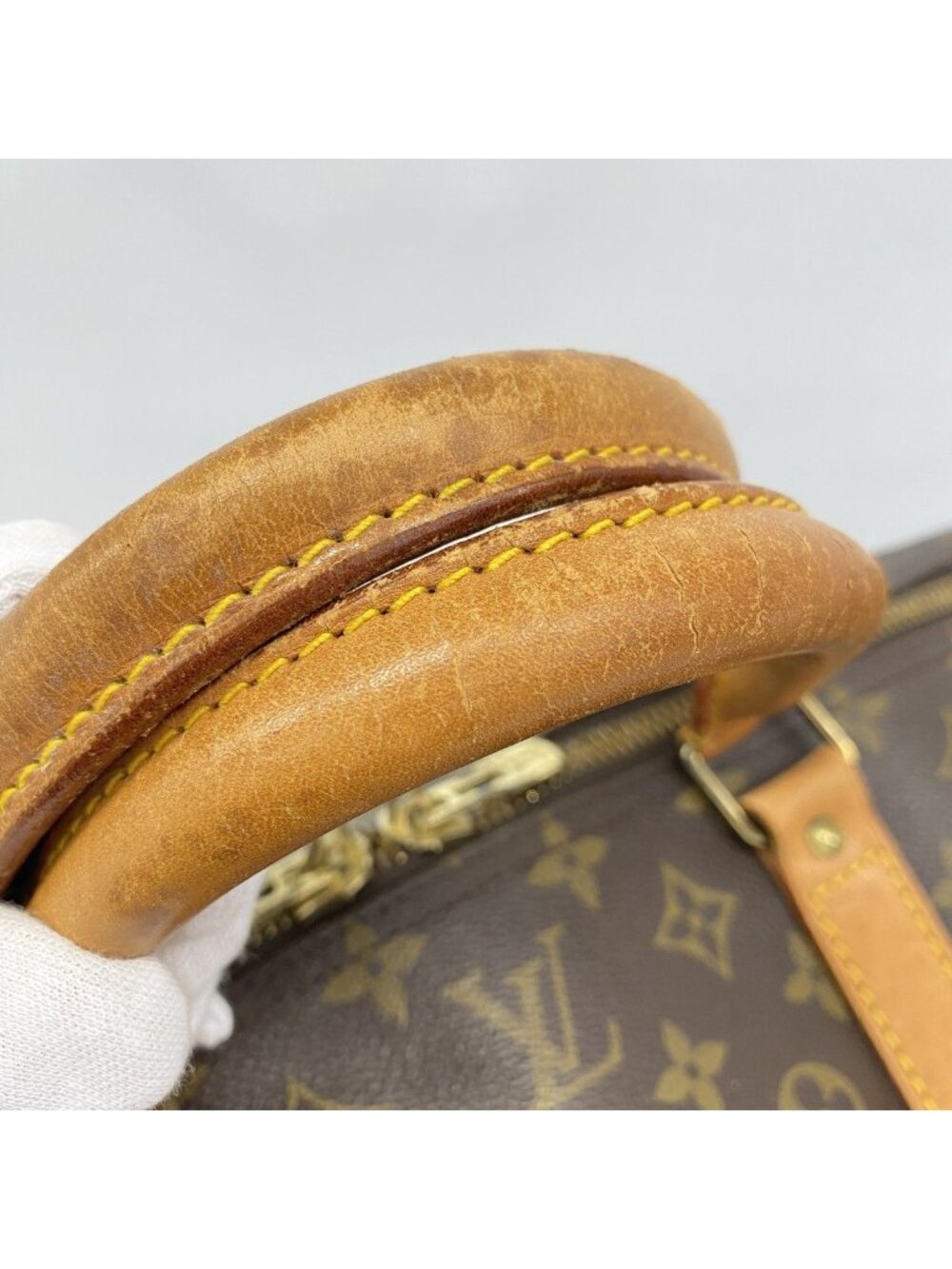 Louis Vuitton Boston Bag Monogram Keepall 60 Brown - Picture 9 of 10